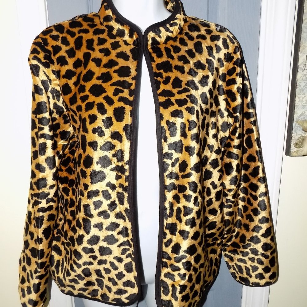 Serengeti Catalog Animal Print Jacket Coat Size S
